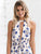 Beauty Women clothing white / blue midi dress active Summer Size Casual shift Dresses